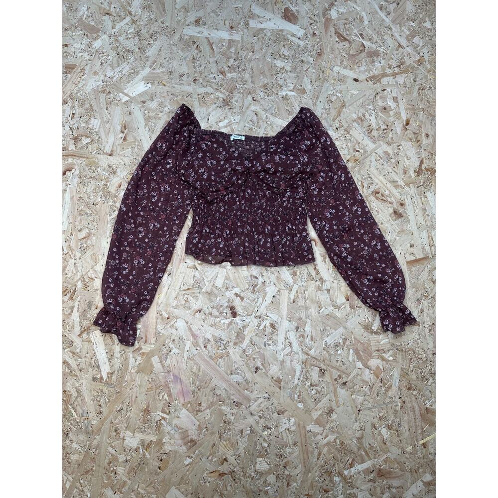 Timing Women’s Floral Long Sleeve Blouse Sz M
